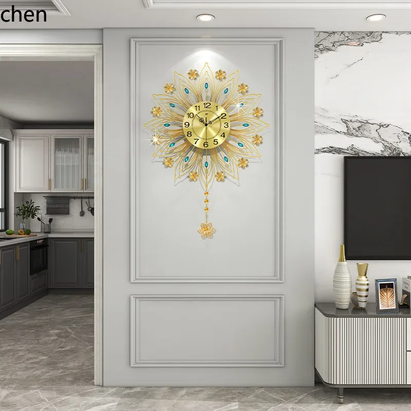 Lighting Home Decor Wall Clocks - TQH-i7.7 European-style light luxury clock, wall