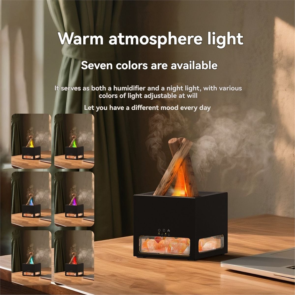 Himalayan Salt Lamp - AA14 2-in-1 Himalayans Salt Lamp &
