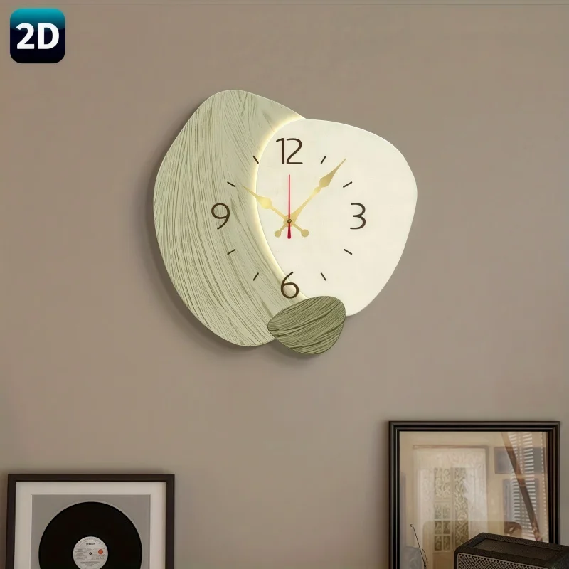 2D Flat, Wooden Silent Wall Cl - Lighting Home Decor Wall Clocks recension och pris