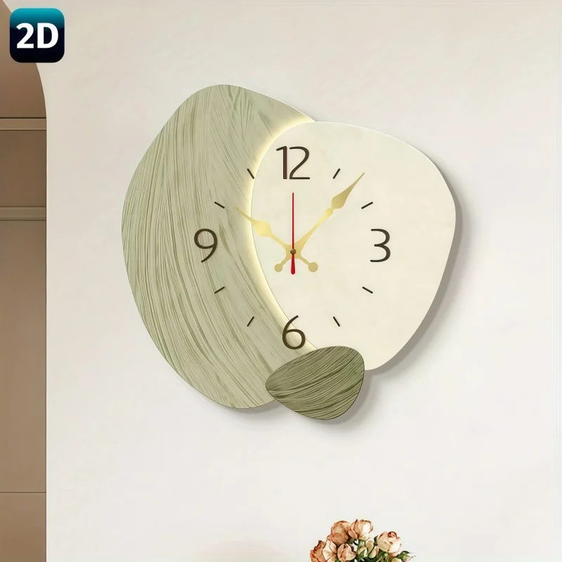 2D Flat, Wooden Silent Wall Cl - Lighting Home Decor Wall Clocks recension och pris