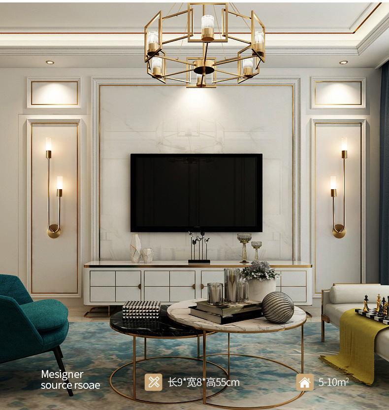 Retro Background Living Room A - Lighting Decoration In Bedroom recension och pris