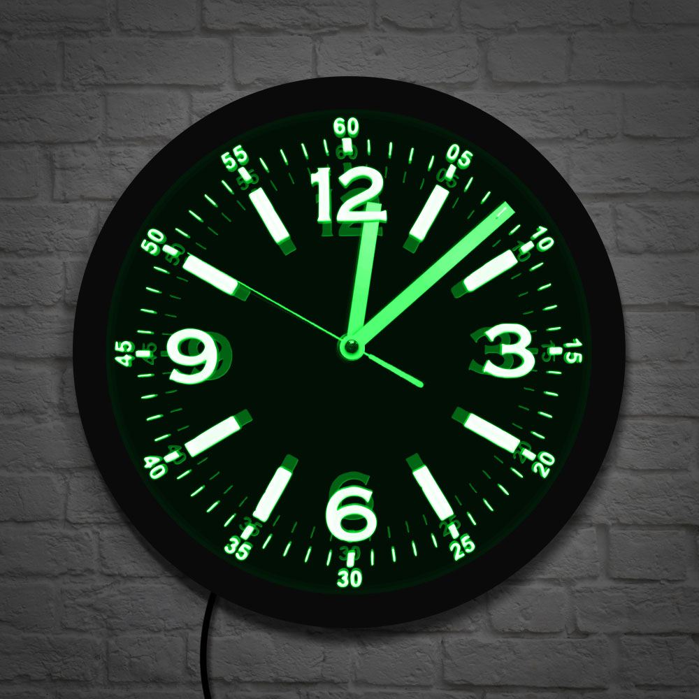 Modern Design LED Neon Light W - Lighting Home Decor Wall Clocks recension och pris