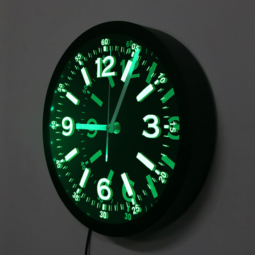 Modern Design LED Neon Light W - Lighting Home Decor Wall Clocks recension och pris