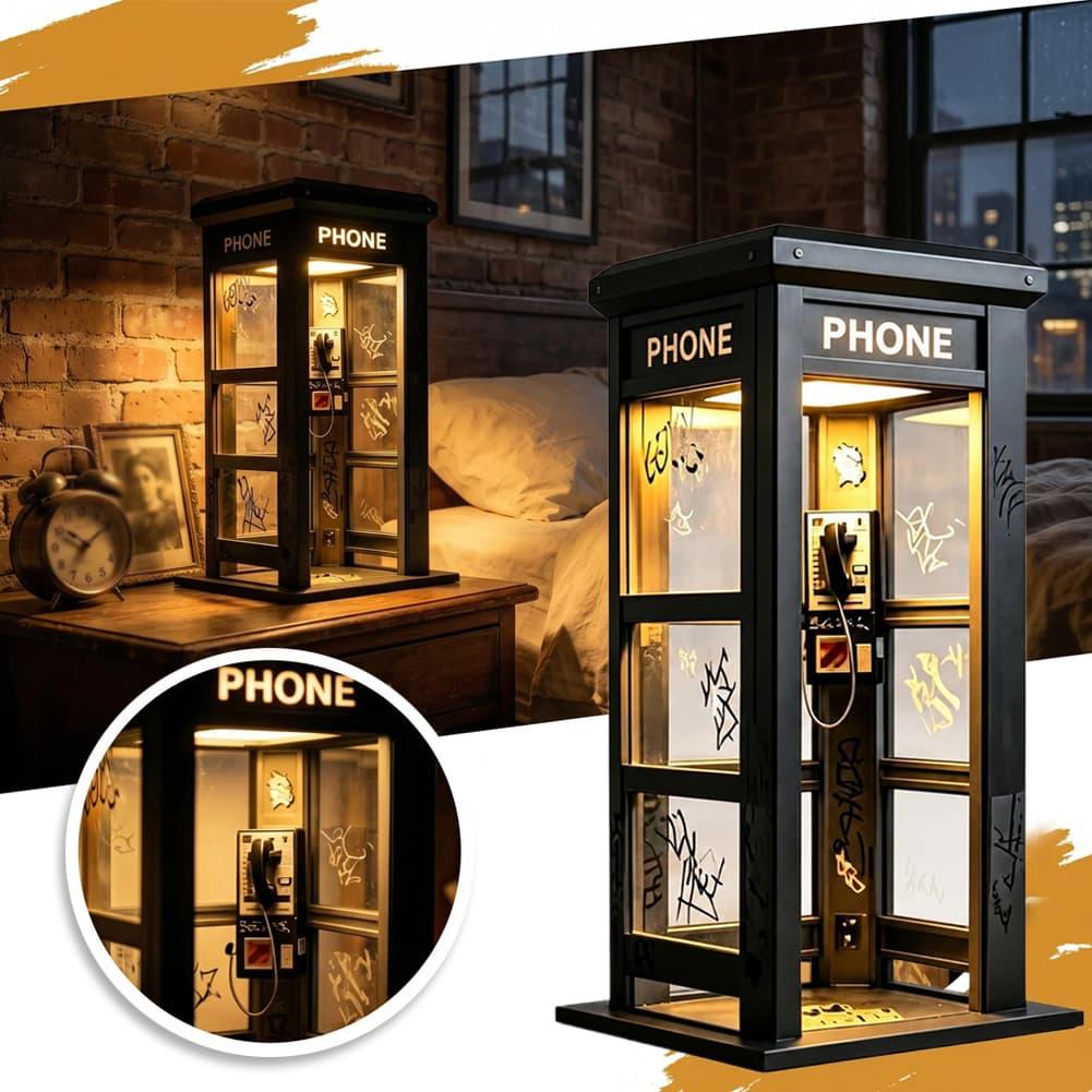 Retro Graffiti Phone Booth Tab - Lighting Decoration In Bedroom recension och pris