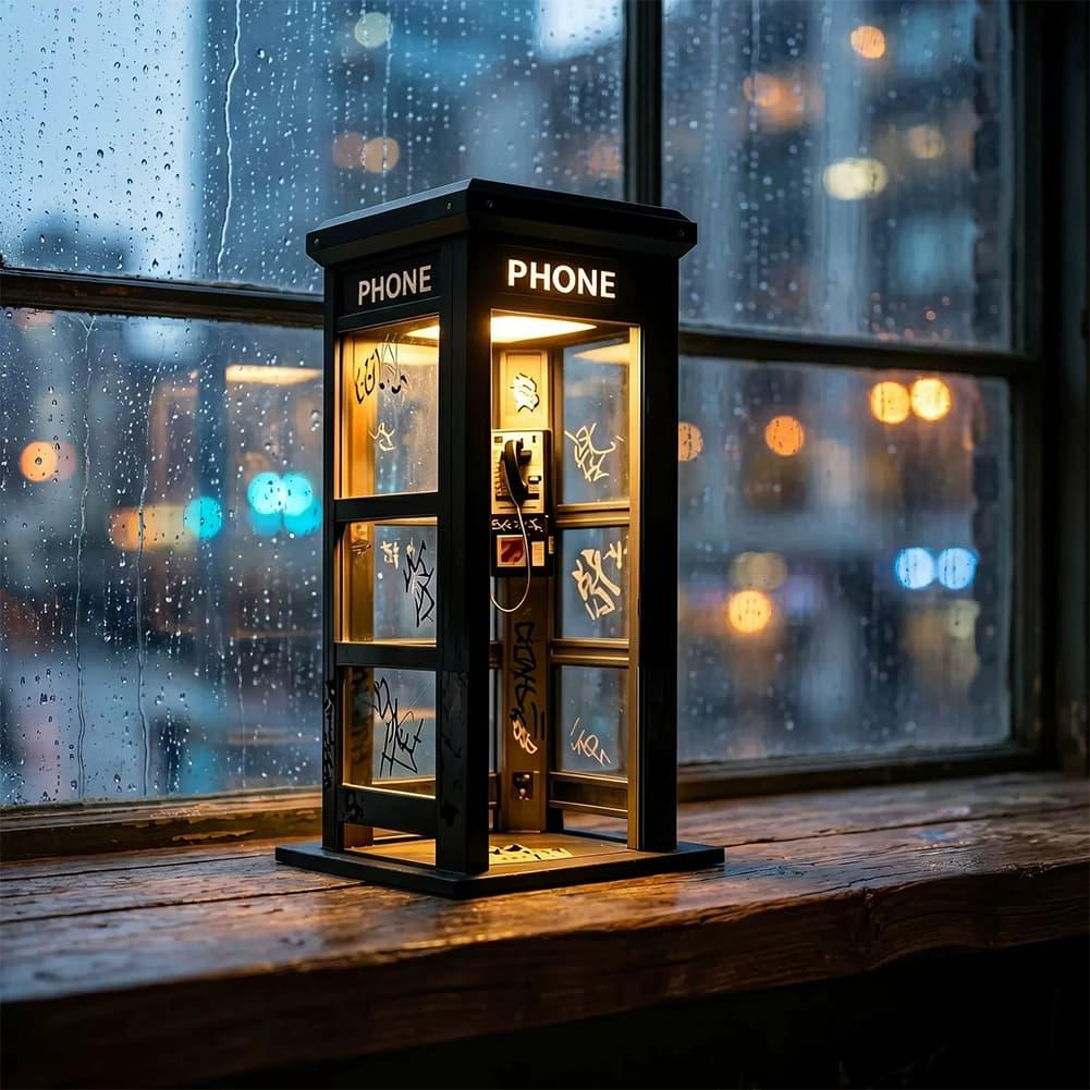 Retro Graffiti Phone Booth Tab - Lighting Decoration In Bedroom recension och pris