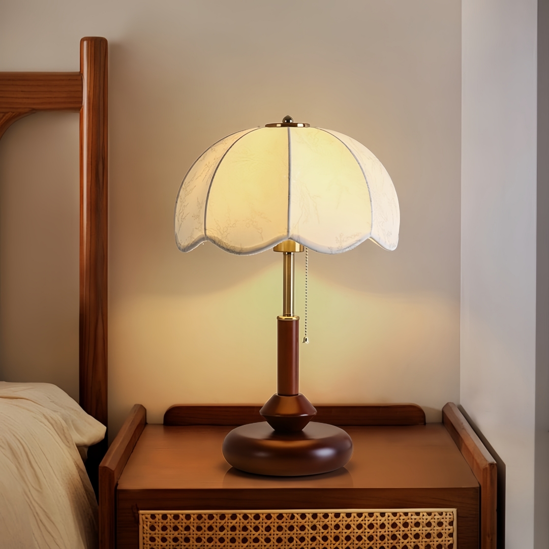 Vintage Scalloped Dome Table L - Lighting Decoration In Bedroom recension och pris