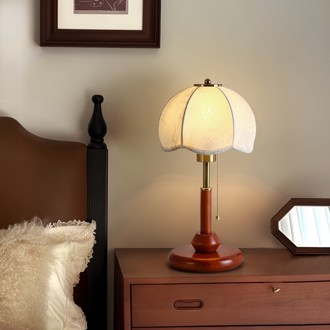 Vintage Scalloped Dome Table L - Lighting Decoration In Bedroom recension och pris