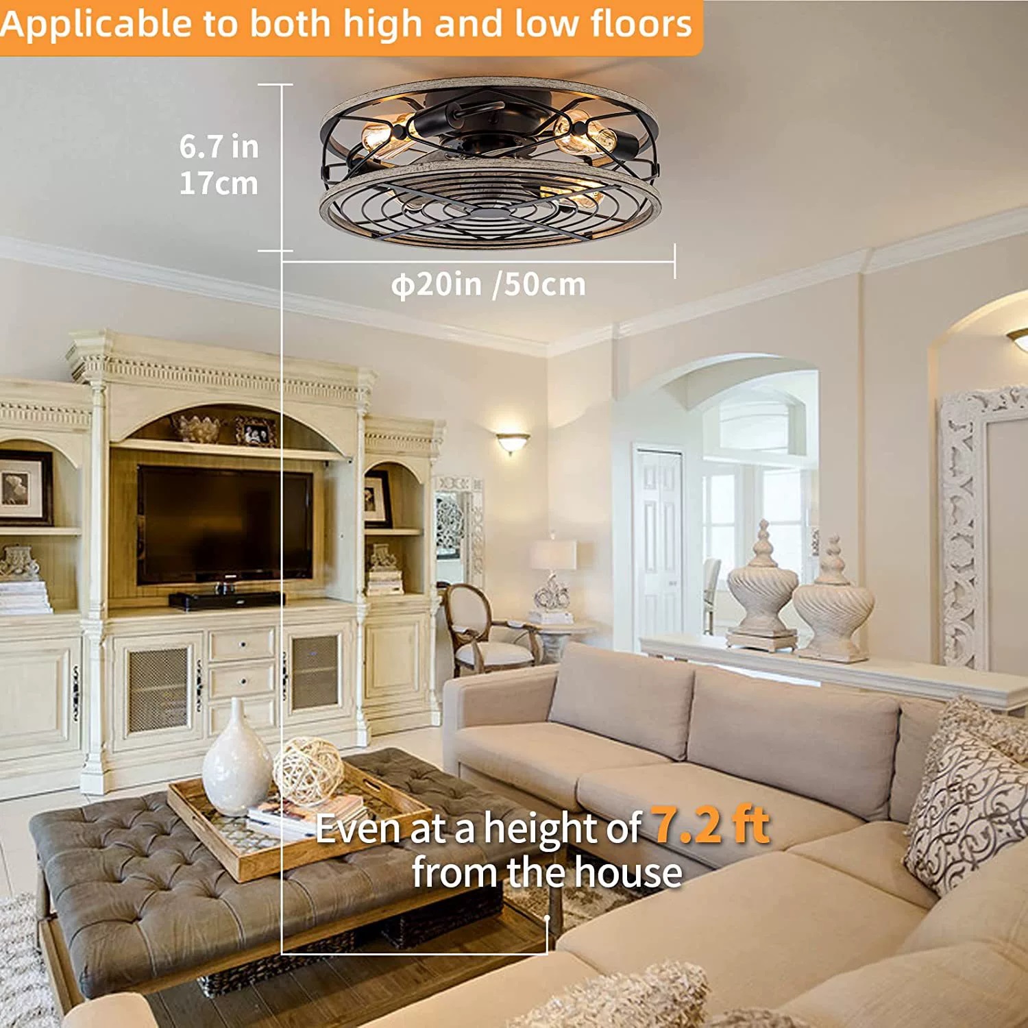Smart Ceiling Fan Fans With Li - Decor Lighting Fans recension och pris