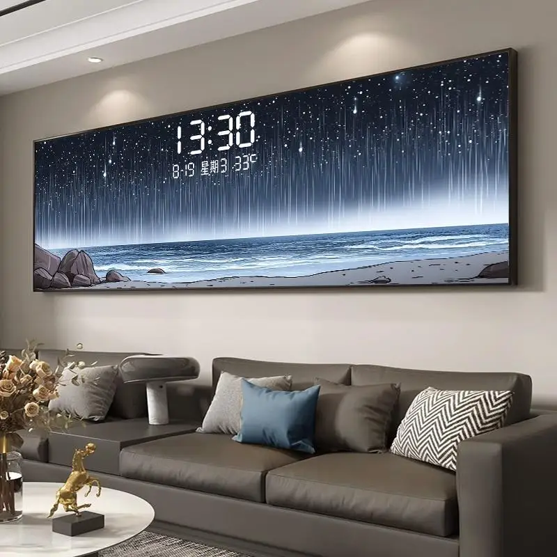 Temperature Date Wall Clock Lu - Lighting Home Decor Wall Clocks recension och pris
