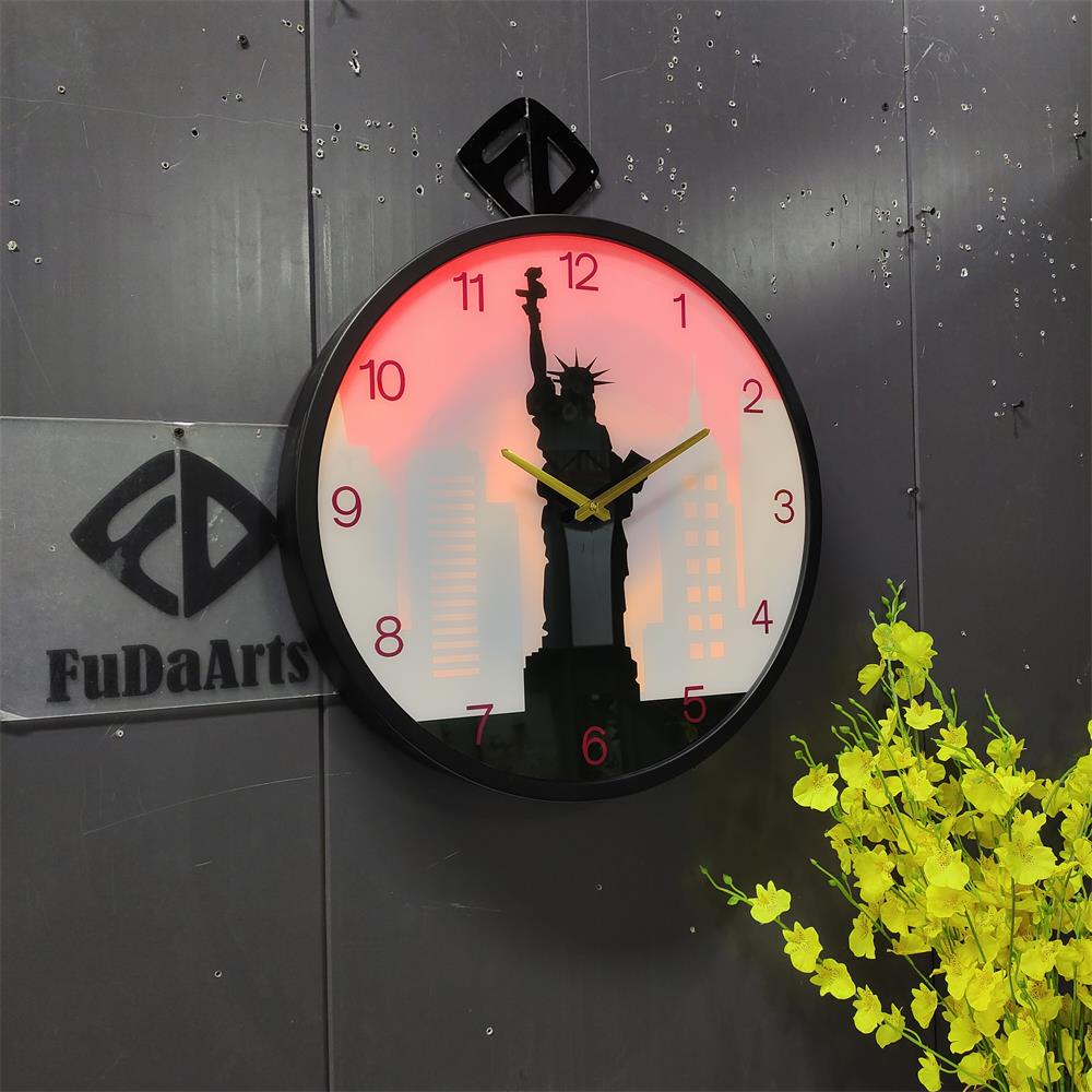 45CM With Led Night Light Mode - Lighting Home Decor Wall Clocks recension och pris
