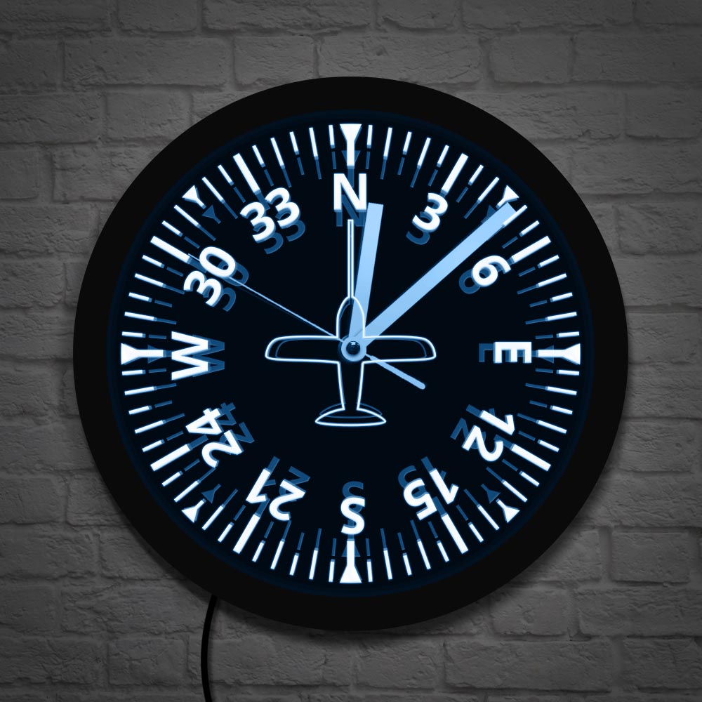 Aircraft Gauges Cockpit Instru - Lighting Home Decor Wall Clocks recension och pris