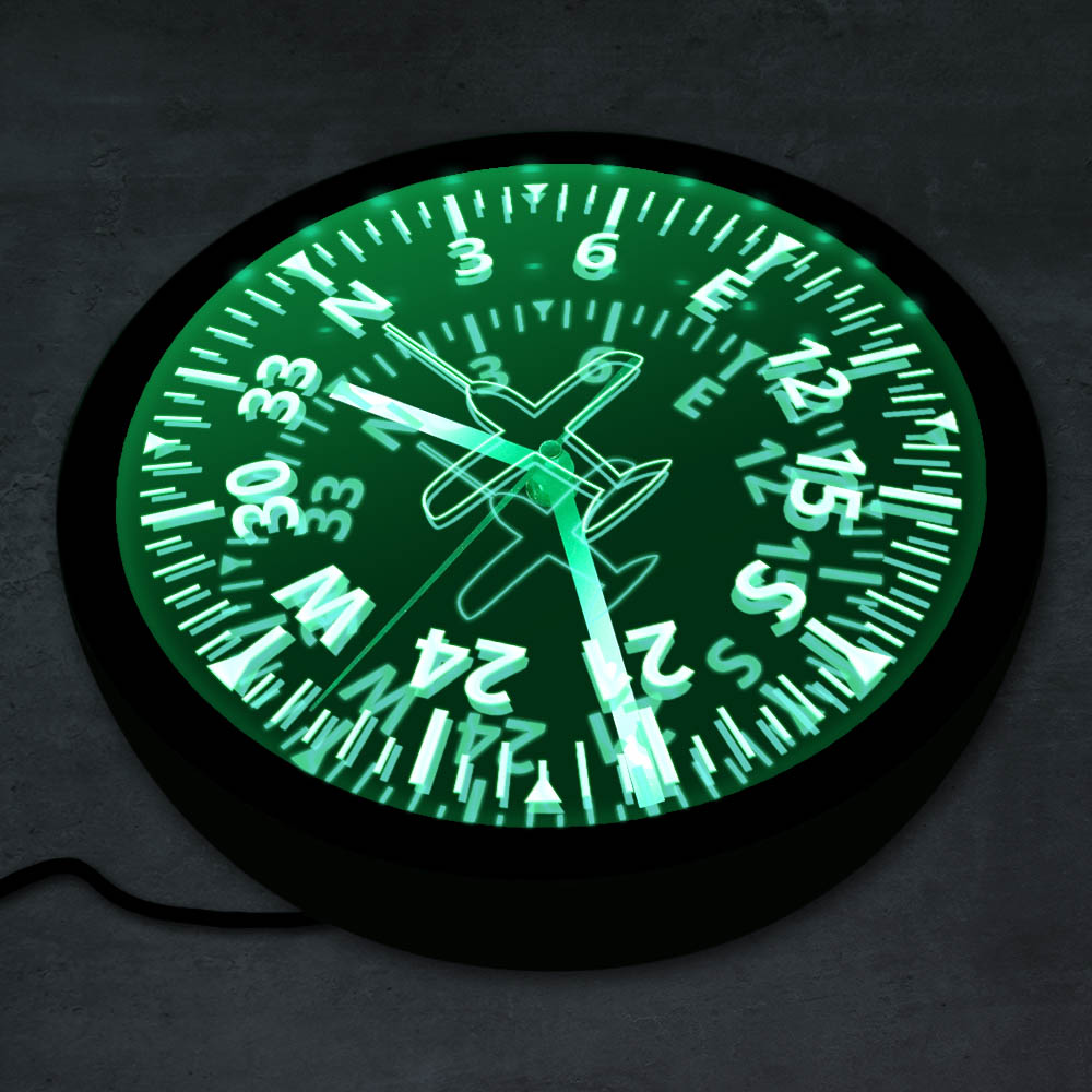 Aircraft Gauges Cockpit Instru - Lighting Home Decor Wall Clocks recension och pris