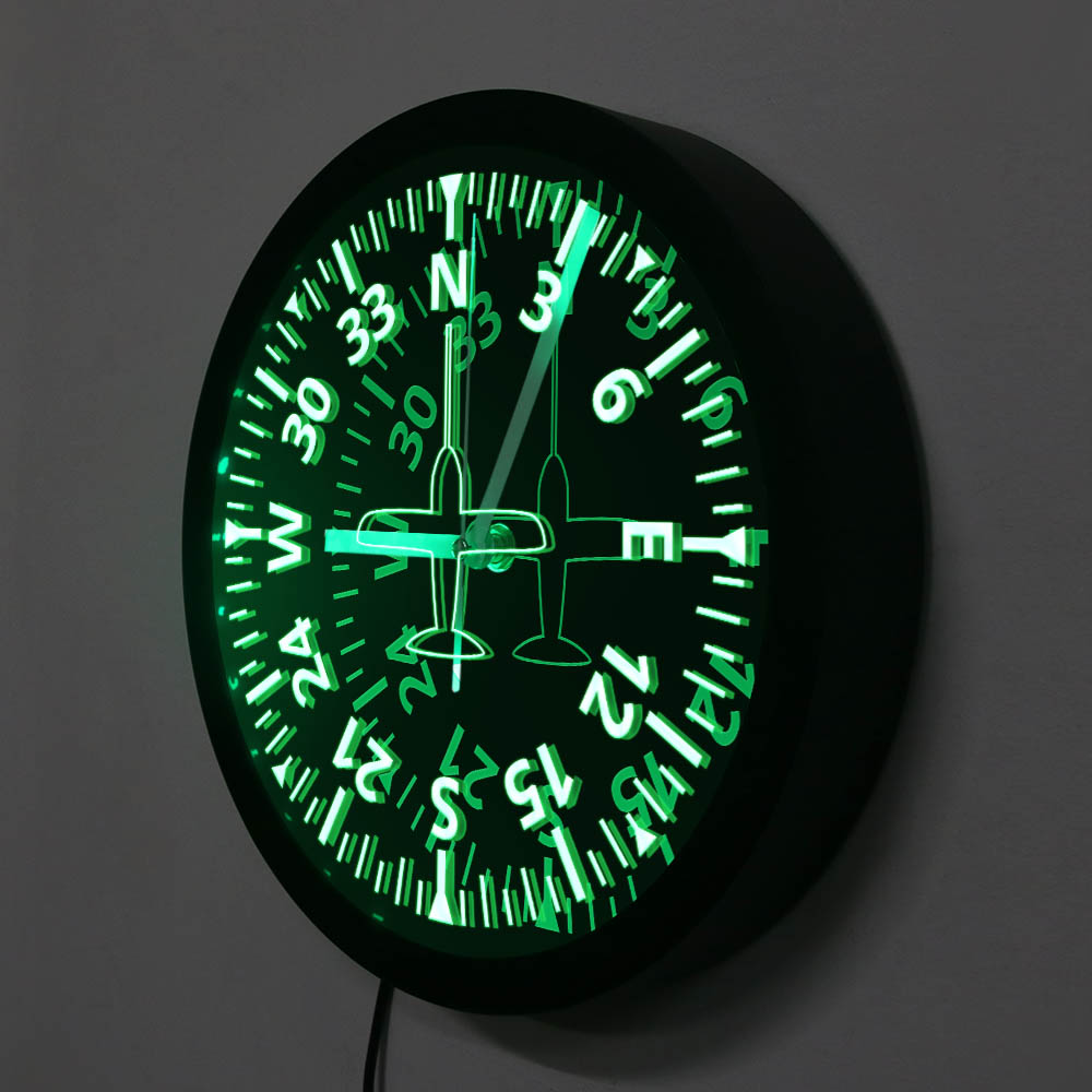 Aircraft Gauges Cockpit Instru - Lighting Home Decor Wall Clocks recension och pris