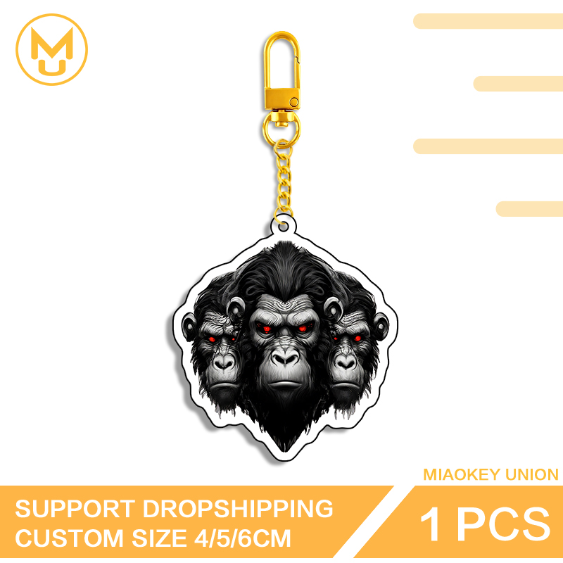 Three Chimpanzee Heads Keyring - Union Lighting & Decor Reviews recension och pris
