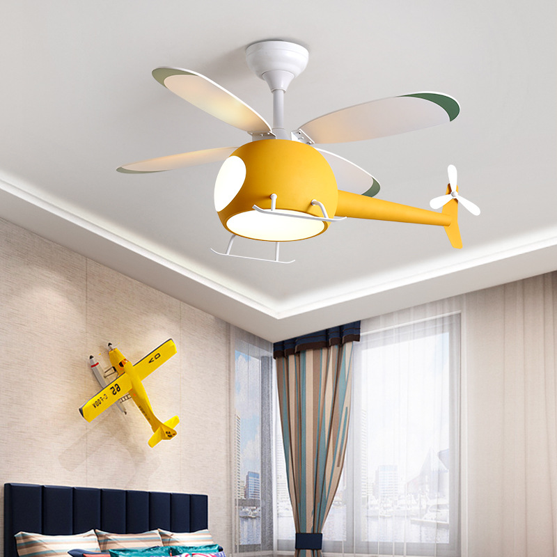 Modern Creative Cartoon Plane  - Decor Lighting Fans recension och pris