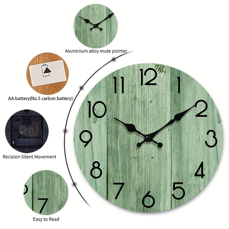 A Round Wall Clock with Light  - Lighting Home Decor Wall Clocks recension och pris