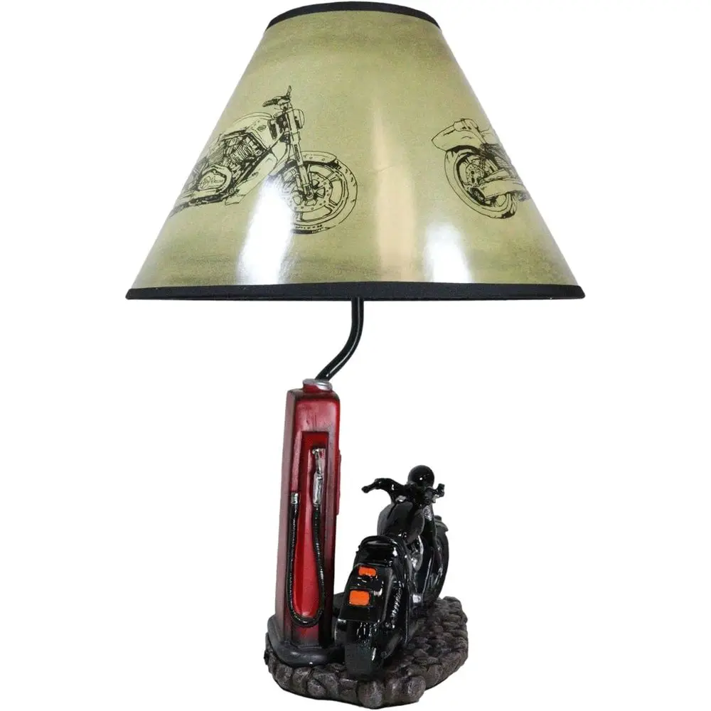 Vintage Retro Black Motorcycle - Lighting Decor recension och pris