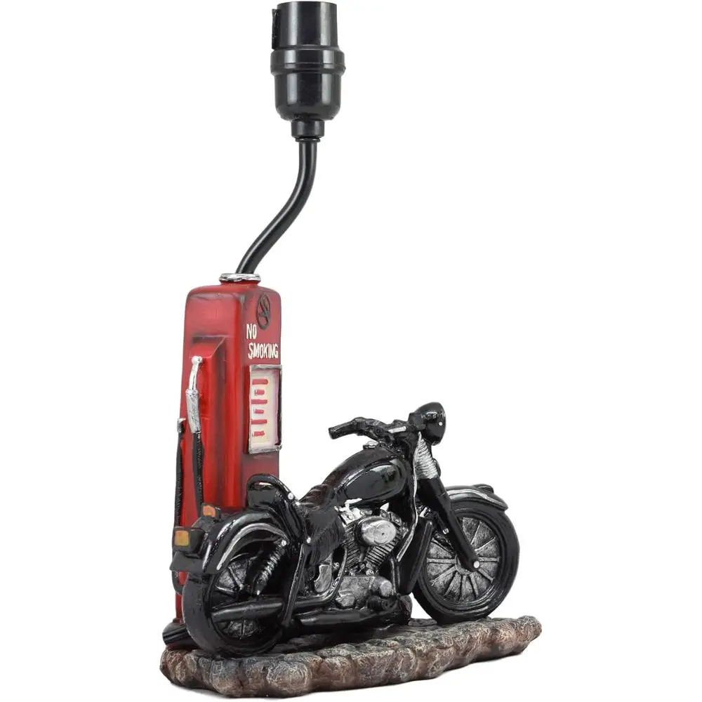Vintage Retro Black Motorcycle - Lighting Decor recension och pris
