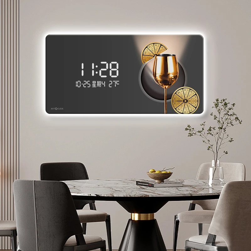 Home Decor LED Ambient Light W - Lighting Home Decor Wall Clocks recension och pris